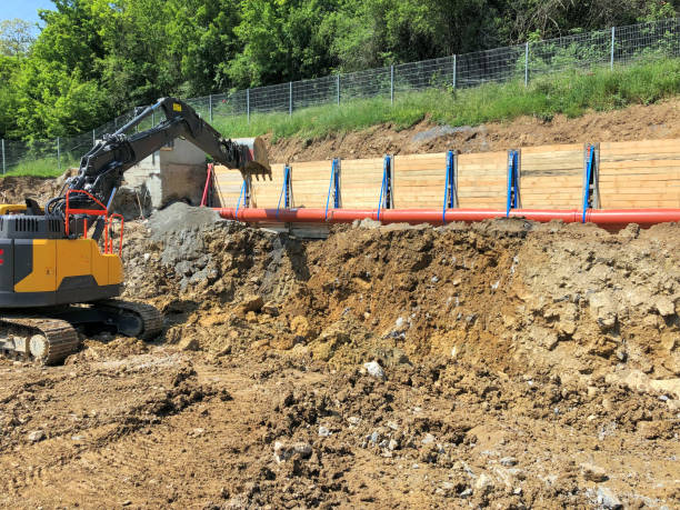 Travaux de stabilisation de pente