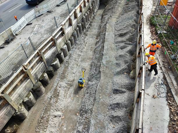Équipe de professionnels sur un chantier de construction